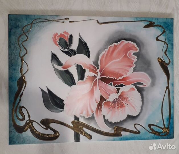 Картина (роспись на ткани) Батик