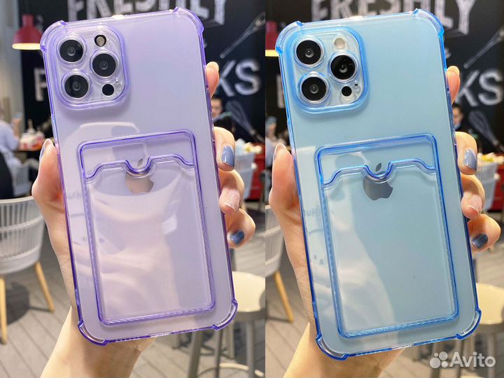 Чехлы на iPhone 14 Pro с карманом под карту