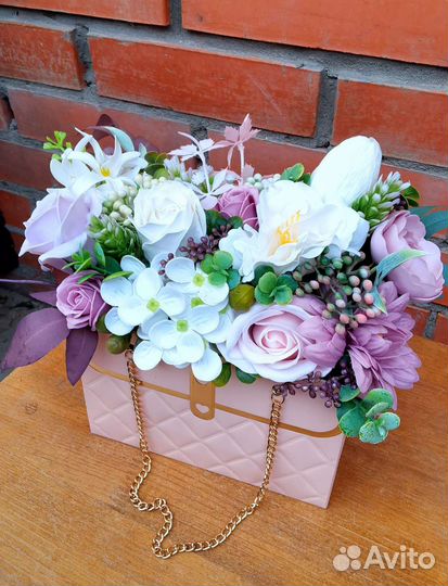 Букеты из мыльных цветов