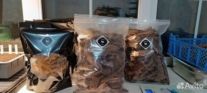 Лакомство для собак легкое говяжье сушеное 250г