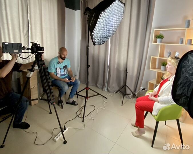 Съемка подкастов, интервью, курсов, вебинаров