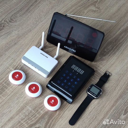 Кнопка Премиум вызов персонала, часы, табло и др