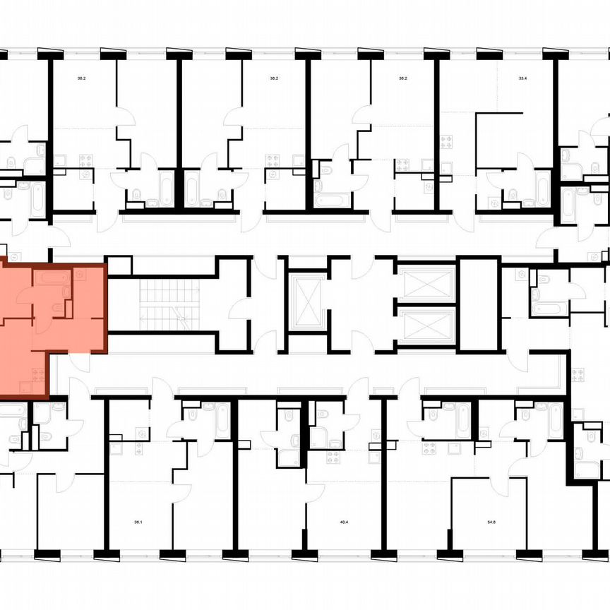 1-к. квартира, 39,9 м², 19/20 эт.