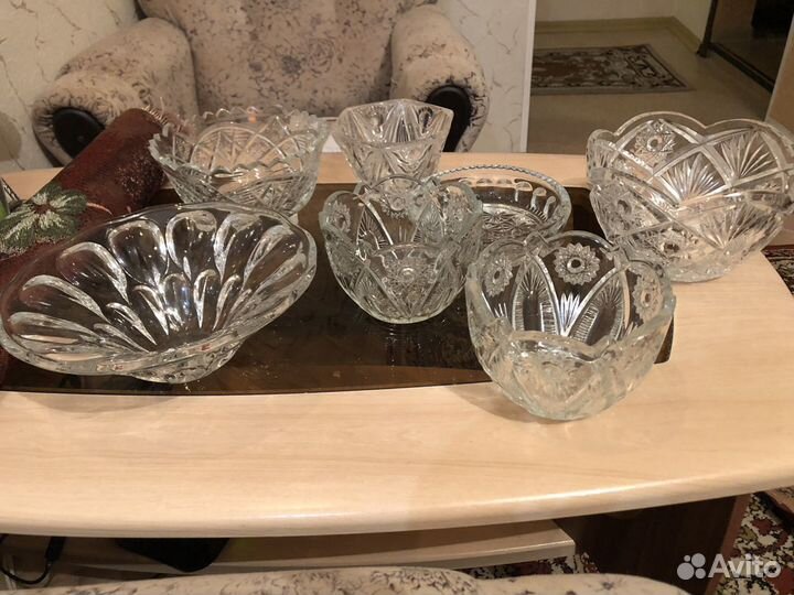 Салатник хрустальный СССР