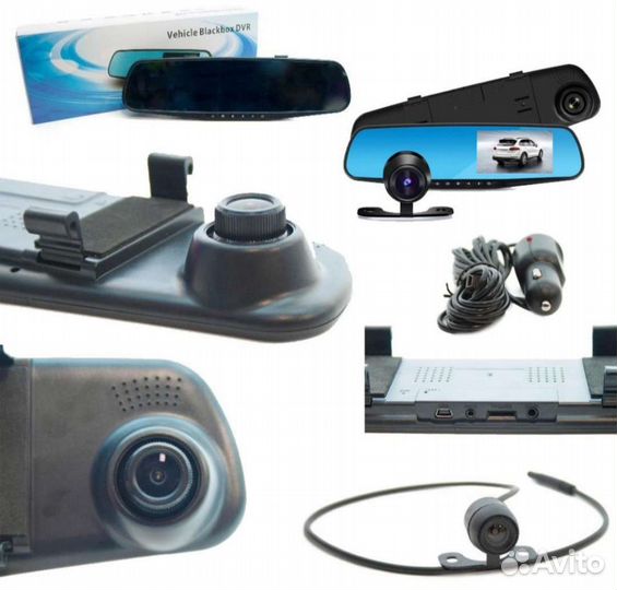 Видеорегистратор-зеркало с камерой з.в