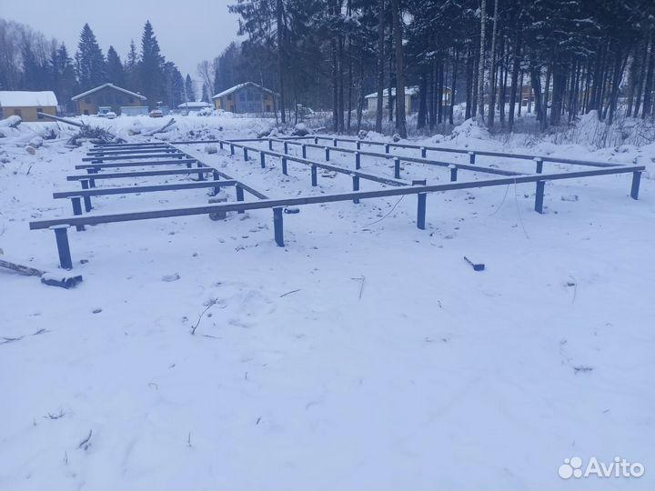 Фундамент на винтовых сваях под ключ