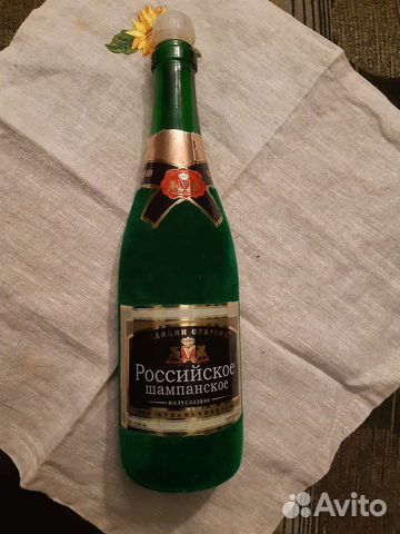 Бутылка с бархатным напылением для творчества