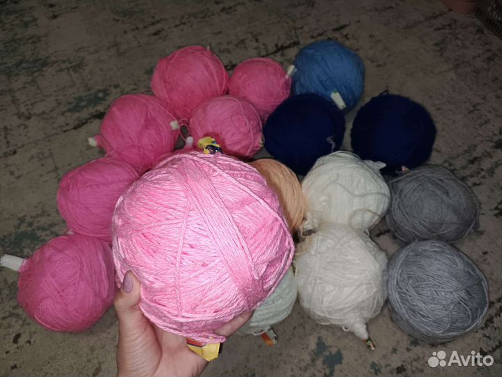 Пряжа акрил, полушерсть