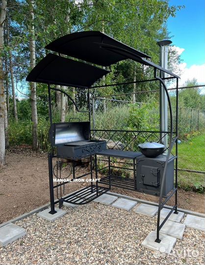 Мангал с печкой для дачи