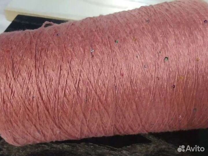 Мересерезированный Хлопок с пайетками 2 мм 400 гр