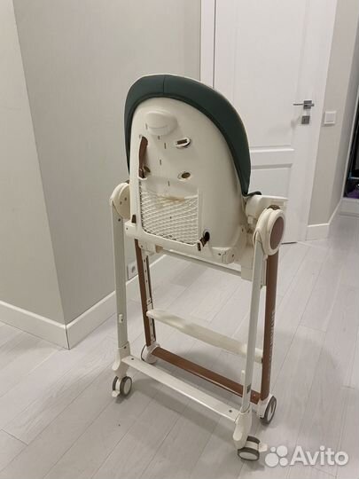 Стульчик для кормления ребенка кожаный от HB