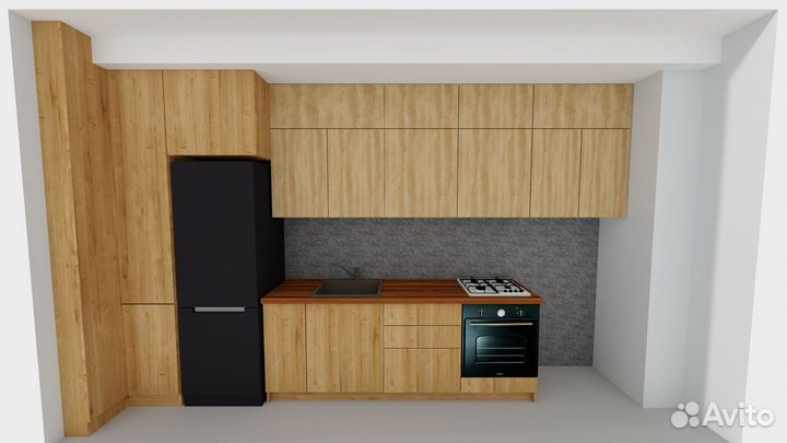 Дизайн-проект корпусной мебели кухня гардероб шкаф