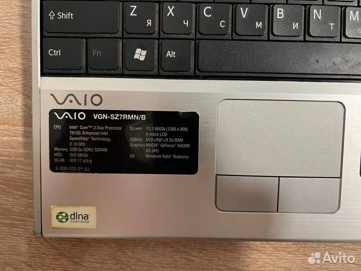 Ноутбук Sony vaio PCG-6W6P