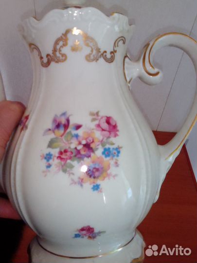 Немецкий фарфор чайник Ludwigsburg ГДР винтаж