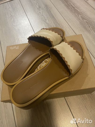 Шлепанцы женские натуральная кожа 39