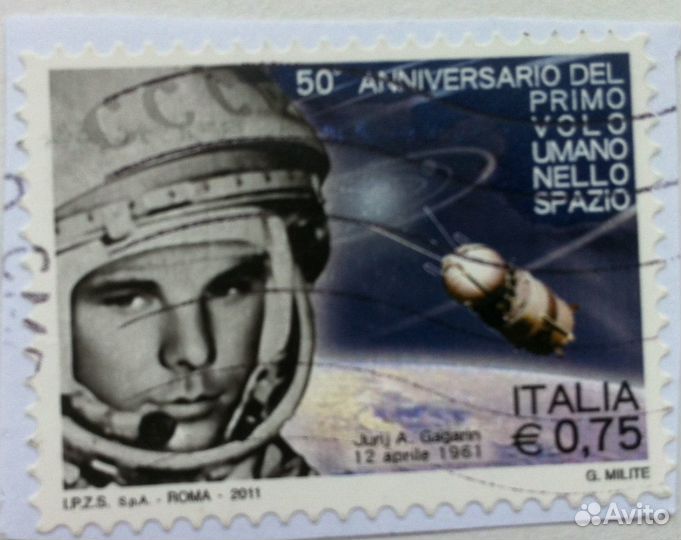 Продам марки День Космонавтики, Италия, Германия