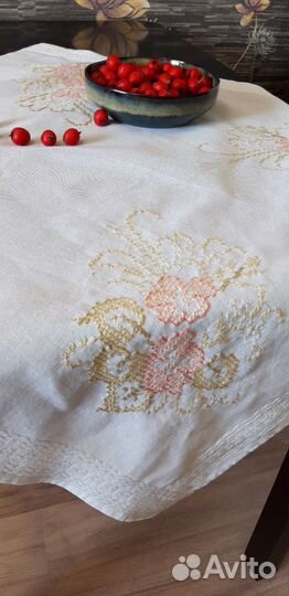 Скатерть чайная вышивка