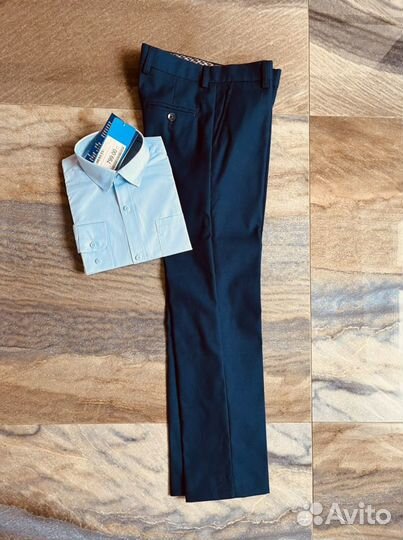 Рубашки,брюки новые,джемпер 140-145 рост