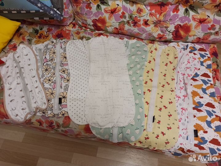 Пеленка кокон на молнии 9 шт