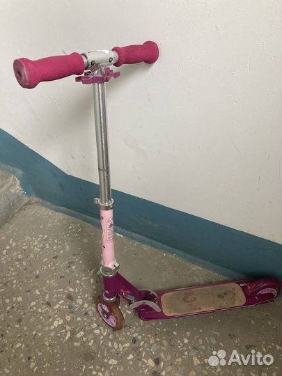 Самокат детский двухколесный для девочки