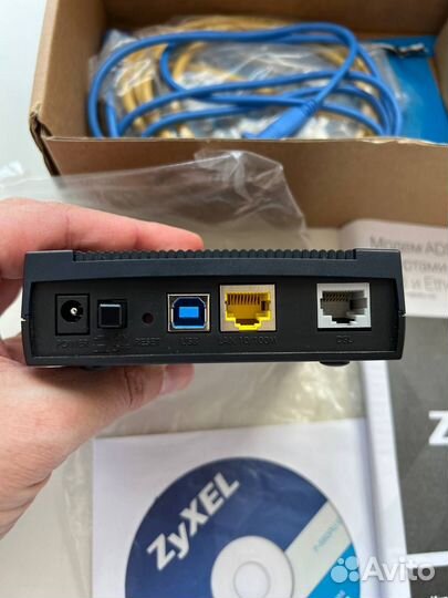 Маршрутизатор/модем adsl2+ zyxel P-660RU EE