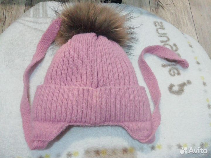 Шапка и снуд для девочки 1 - 2года