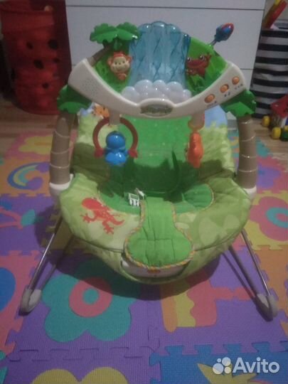 Кресло качалка/ шезлонг Fisher-Price