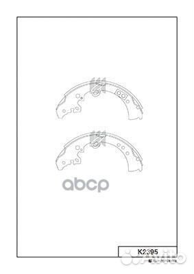 K2395 колодки барабанные Toyota Hi-Lux 2.5D/3