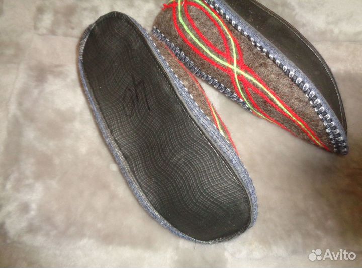 Новые Тапочки войлочные натуральная шерсть