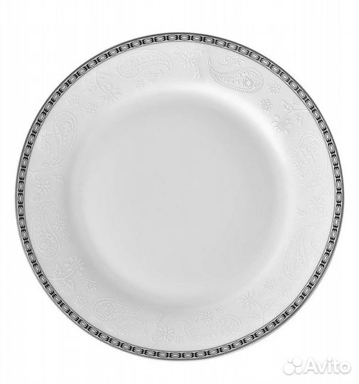 Набор десертных тарелок 6шт 20см костяной фарфор
