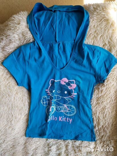 Футболка с капюшоном р 44-46