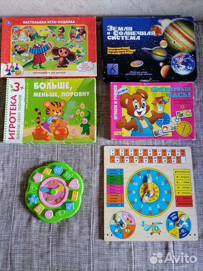 Развивающие детские игры, карточки, наборы