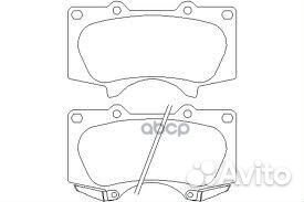 Колодки тормозные передние 0446560320 toyota
