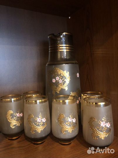 Графин и стаканы Чехия