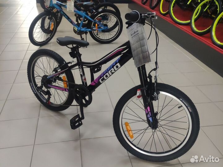 Велосипед 20 Cord mint черный