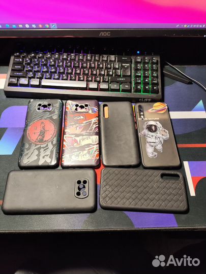 Чехлы на телефон samsung a30s/a50 poco x3 pro