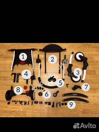 Запчасти на коляску yoya, babytime и их аналоги