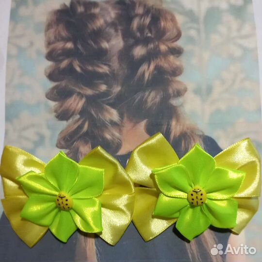 Бантики ручной работы для волос