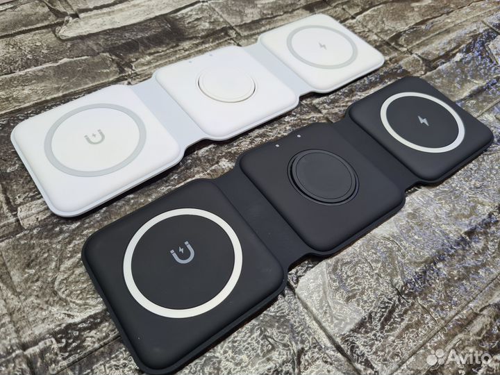 Беспроводная зарядка MagSafe 3в1 15w