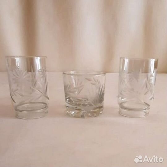 Графин стопки стекло СССР винтаж.Пакетом