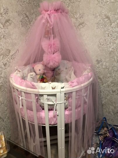 Балдахин в кроватку с держателем