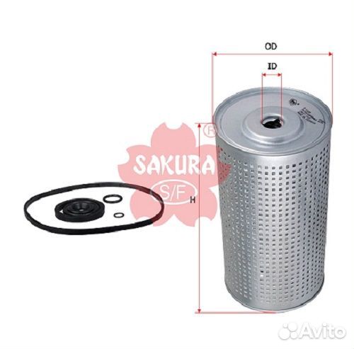 Фильтр масляный sakura O-1305 hino Profia P09C-T/K