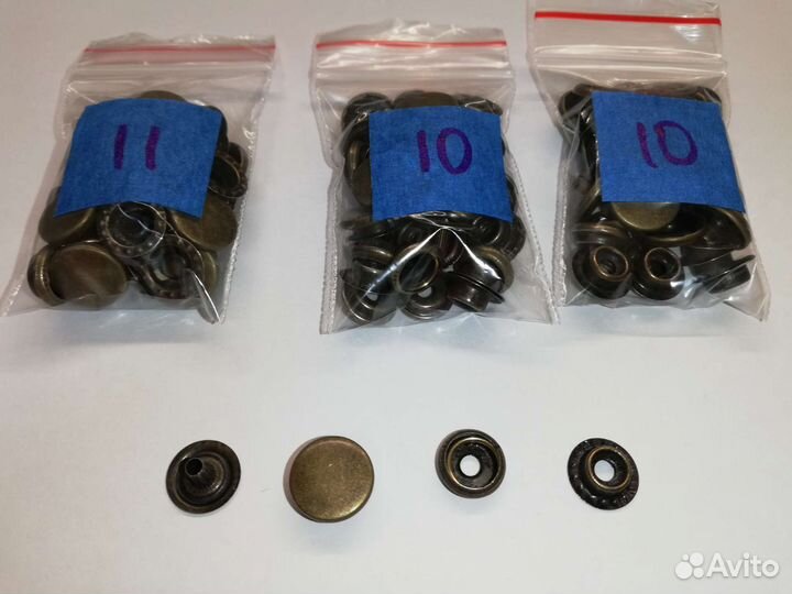 Кнопки для кожи и ткани