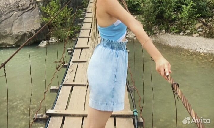 Шорты с высокой талией