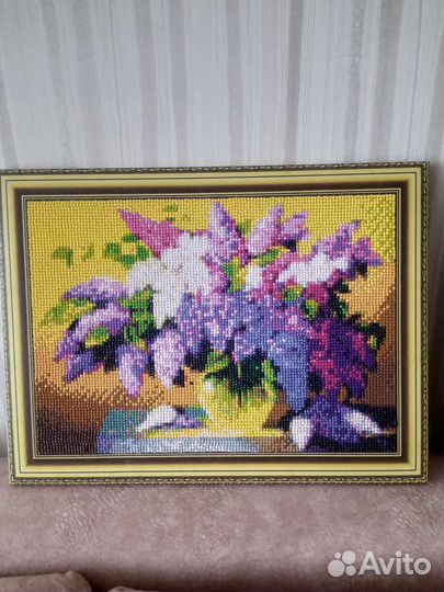 Картина алмазная,ручная вышивка