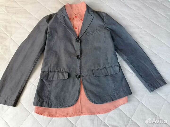 Школьный пиджак на мальчика 158 р