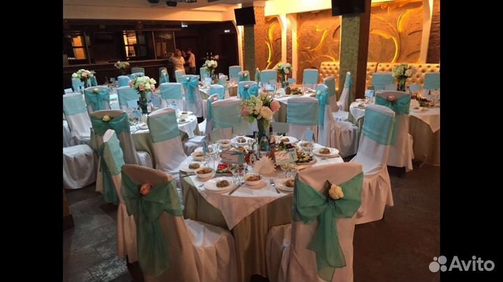 Банты на стулья свадебные