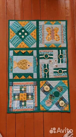 Развивающий коврик детский Монтессори Эко