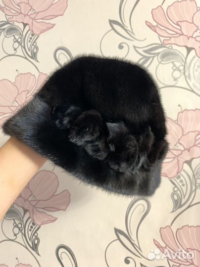 Шапка норковая женская