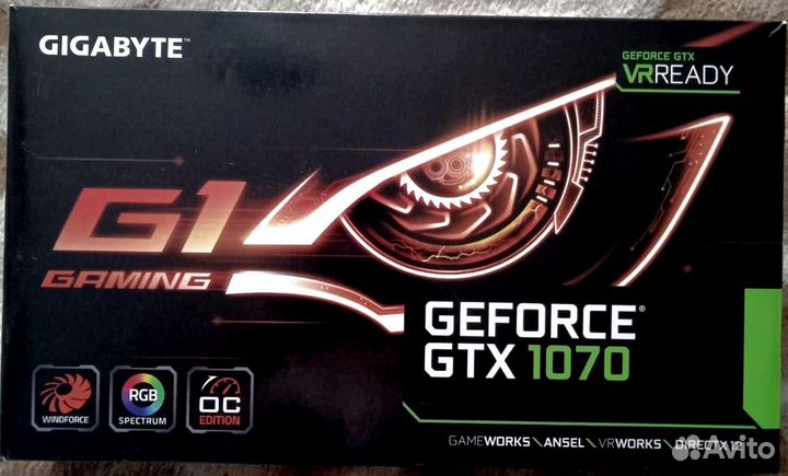 Видеокарта gtx 1070 8gb